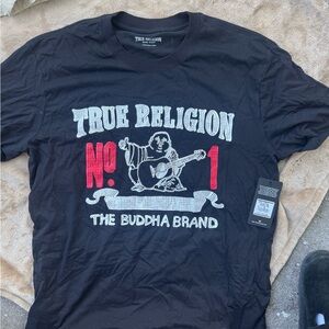 True Religion Black and Red Graphic Tee
